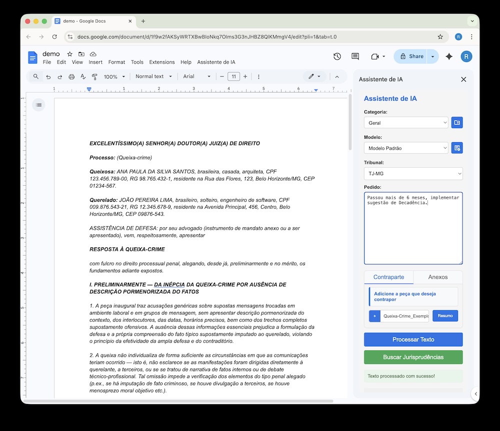 Passo 4 - Novo pedido para evoluir o documento